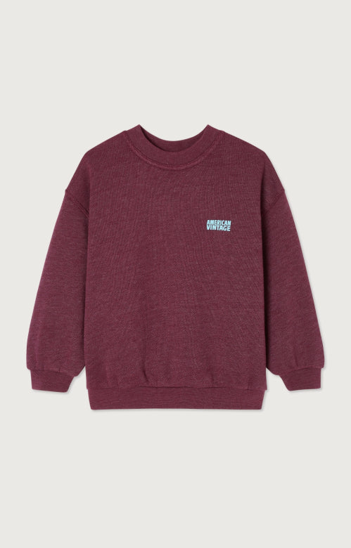 Kids doven sweatshirt - Overdyed burgundy