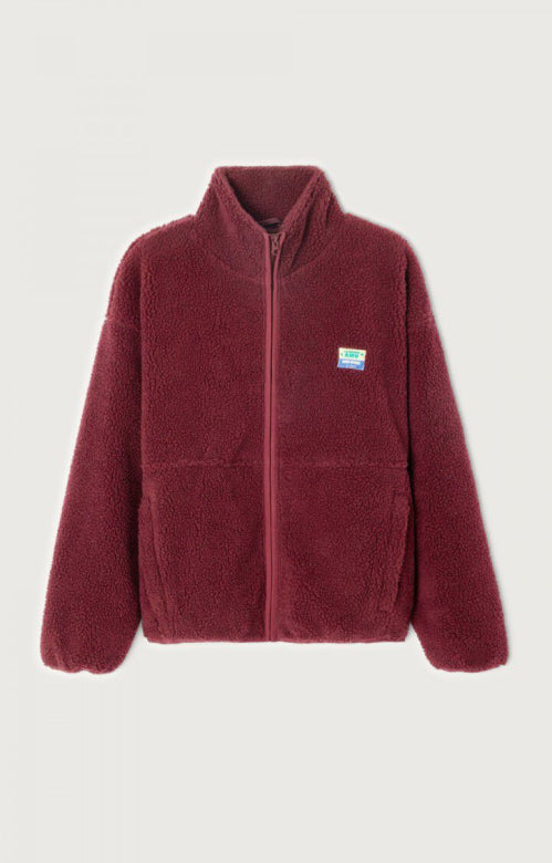 Hoktown pile jacket - Bordeaux