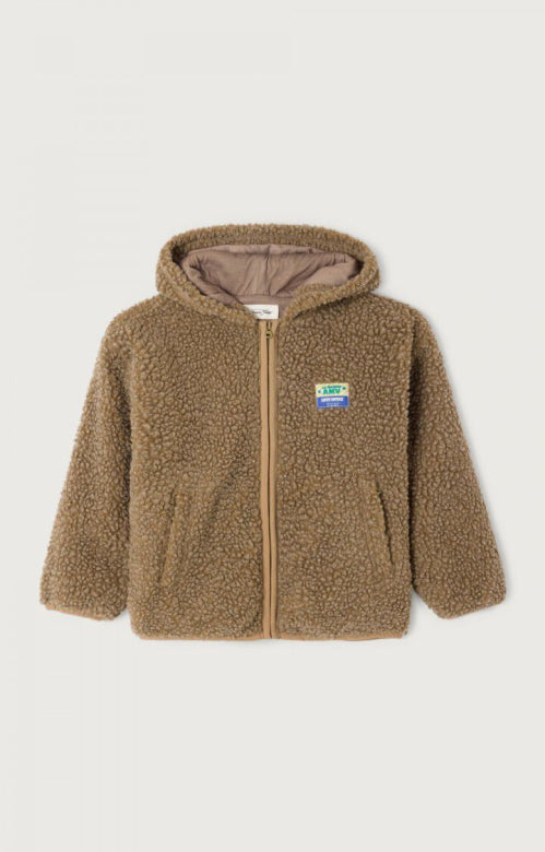 Hoktown pile jacket kids - Muscade melange