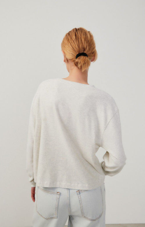 Ypawood tee - Oatmeal melange