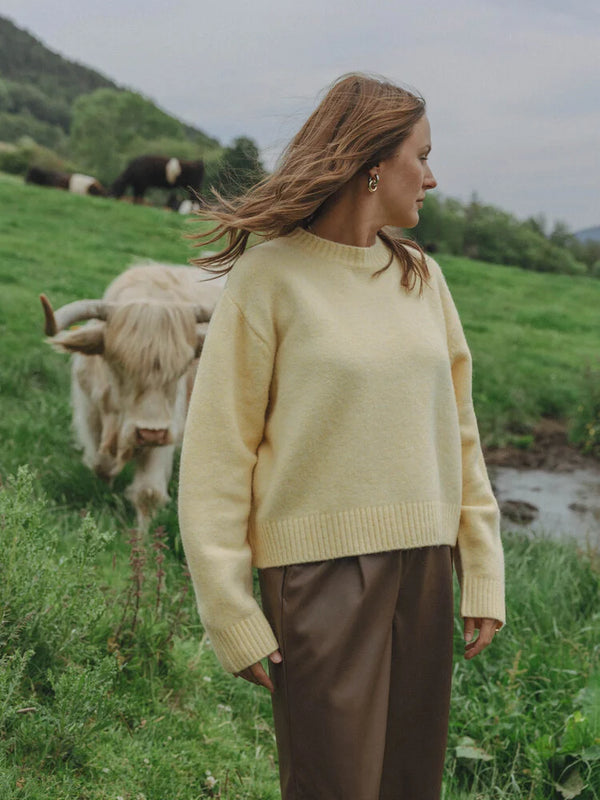 Megan wool mix jumper - Butter