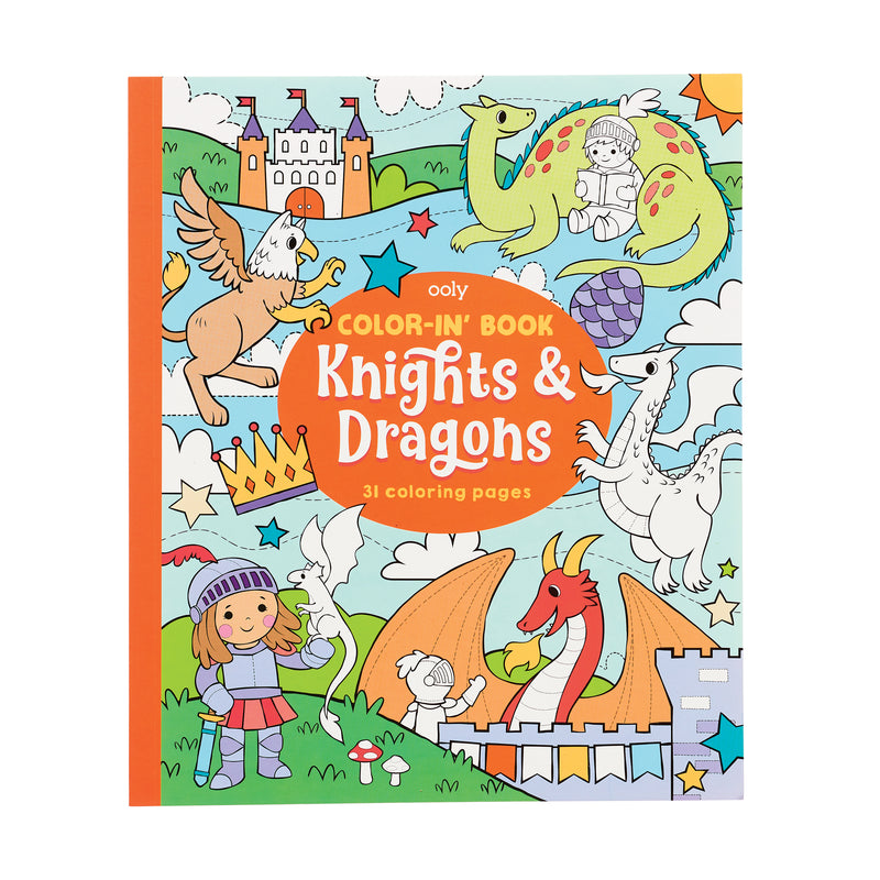 Coloring book - Knights & Dragons