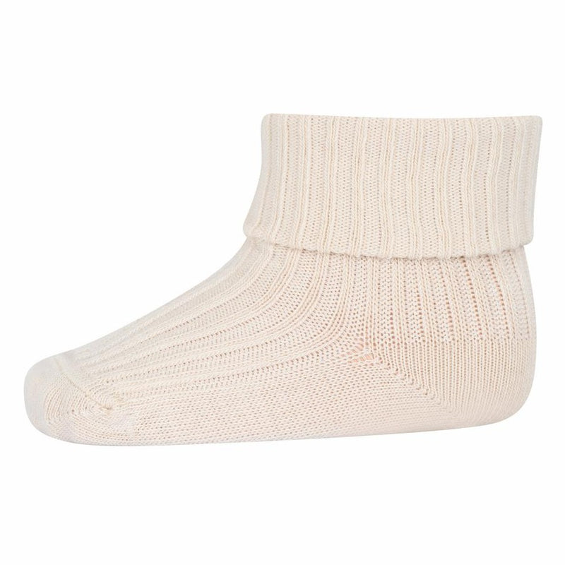 Cotton rib socks - Ecru