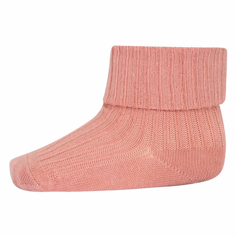 Cotton rib socks - Rose dawn