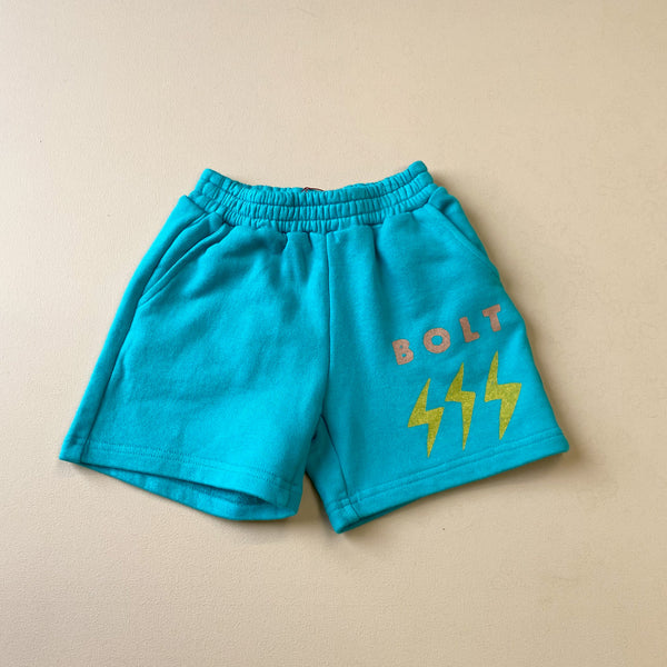 Bolt sweat shorts - Aqua