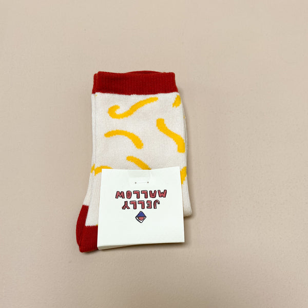 Confetti socks - Cream/yellow