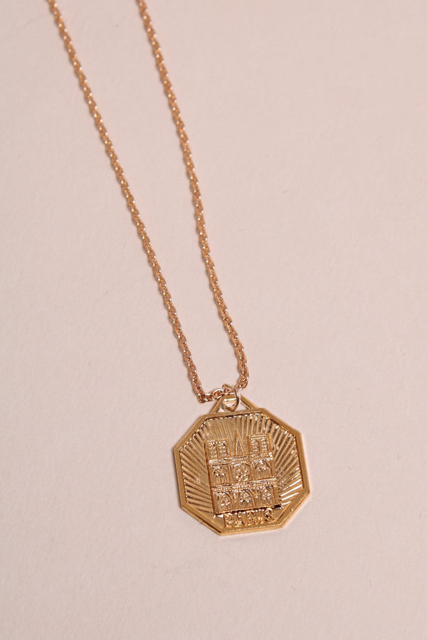 Emblem Notre-Dame necklace - Gold