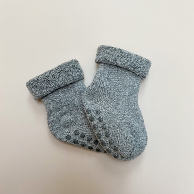 Chunky terry socks - grey melange
