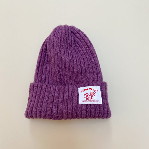 Happy beanie - Purple