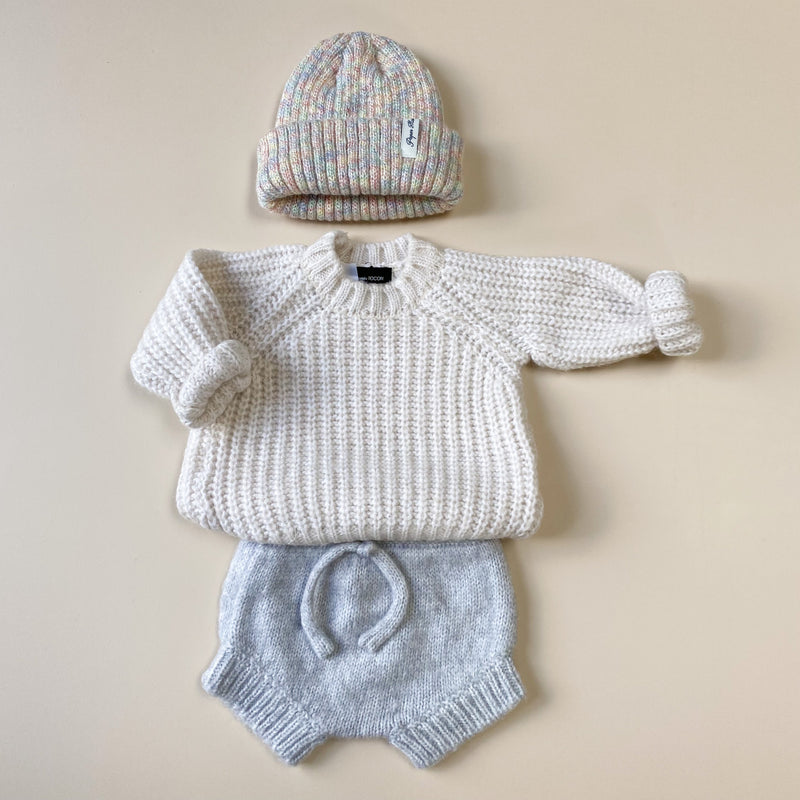 Knitted bloomer - Light grey