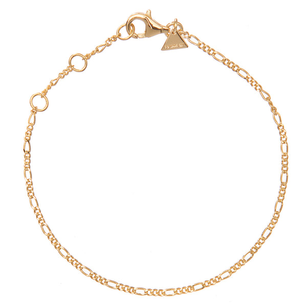 Figaro bracelet - Gold