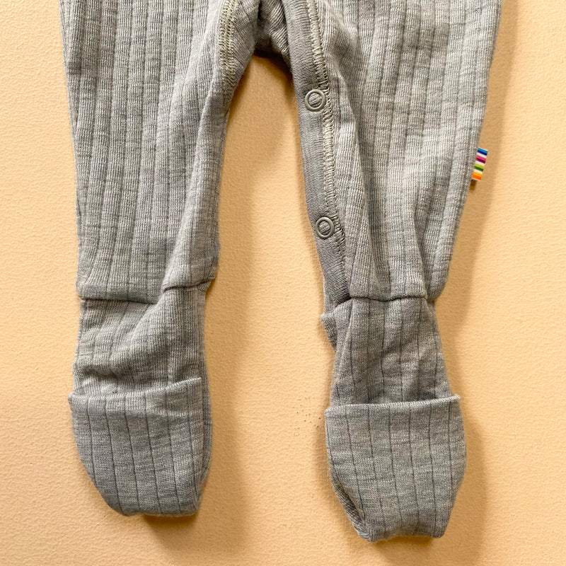 Merino wool sleepsuit - Grey melange